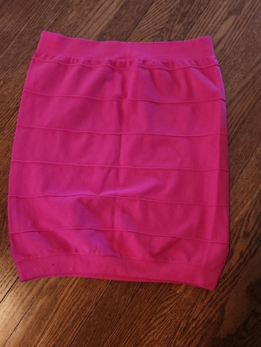 Pink Stretch Bandage Mini Skirt